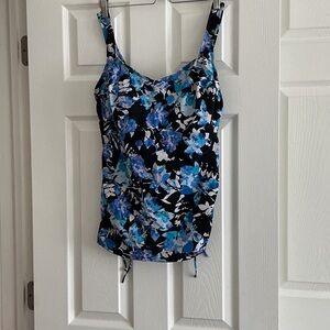 Swimsuits For All Blue Floral Camisole